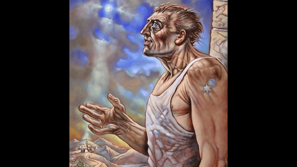 A painting of the fourth wise man by Peter Howson