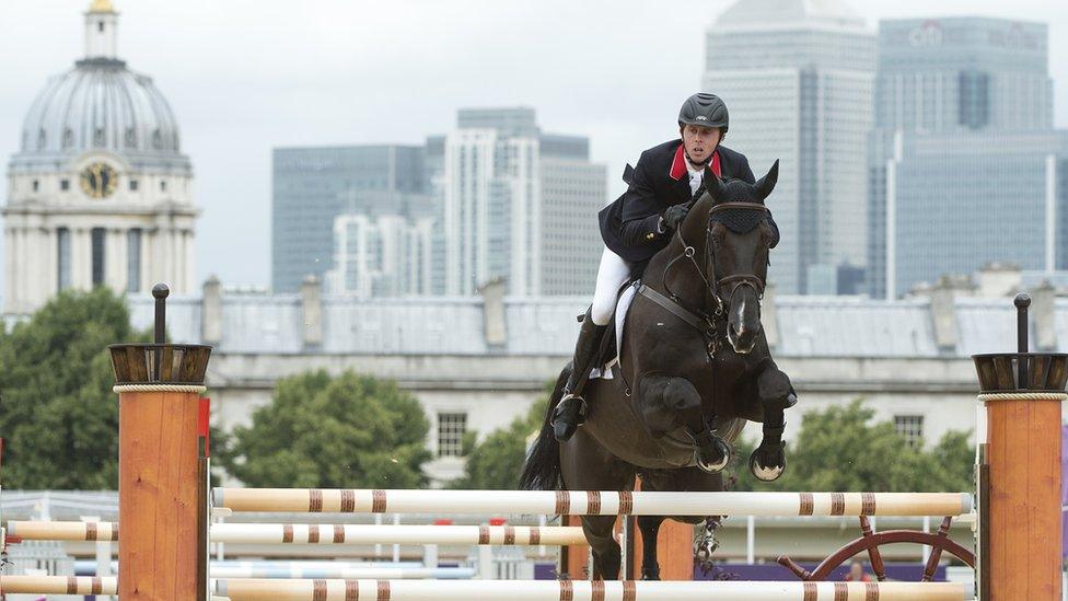 Showjumper Ben Maher at the 2012 Olympics