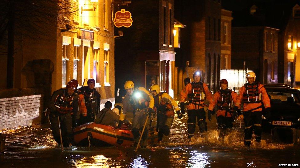 Rescue teams in Boston