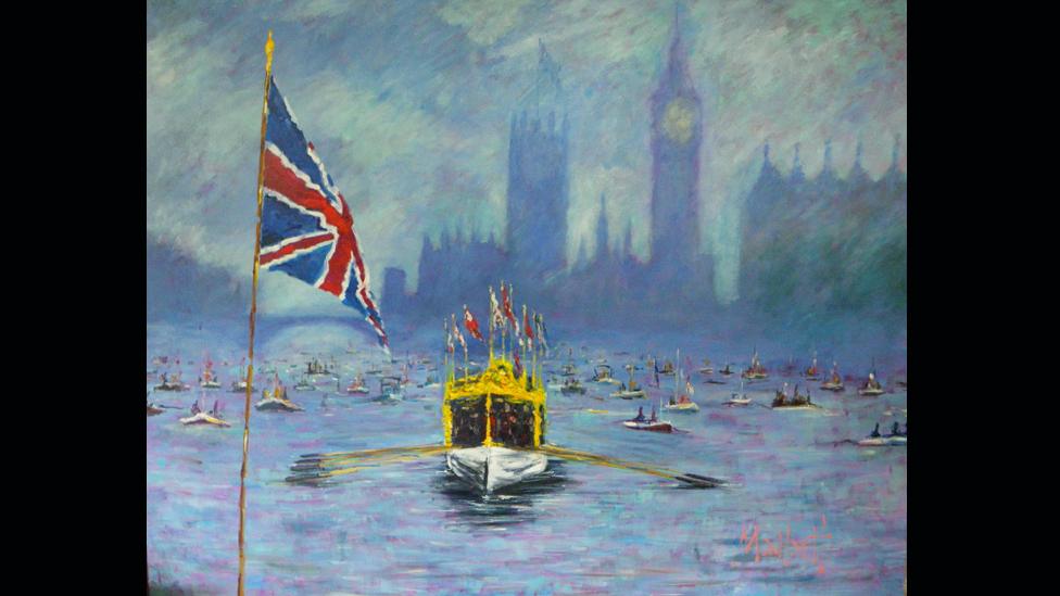 Jubilee Barge by Timmy Mallett