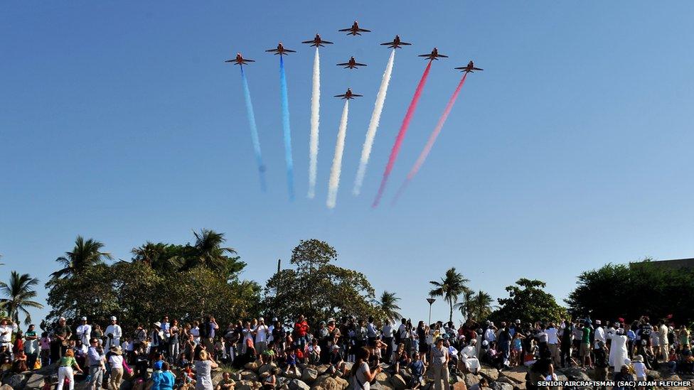 Red Arrows in Oman