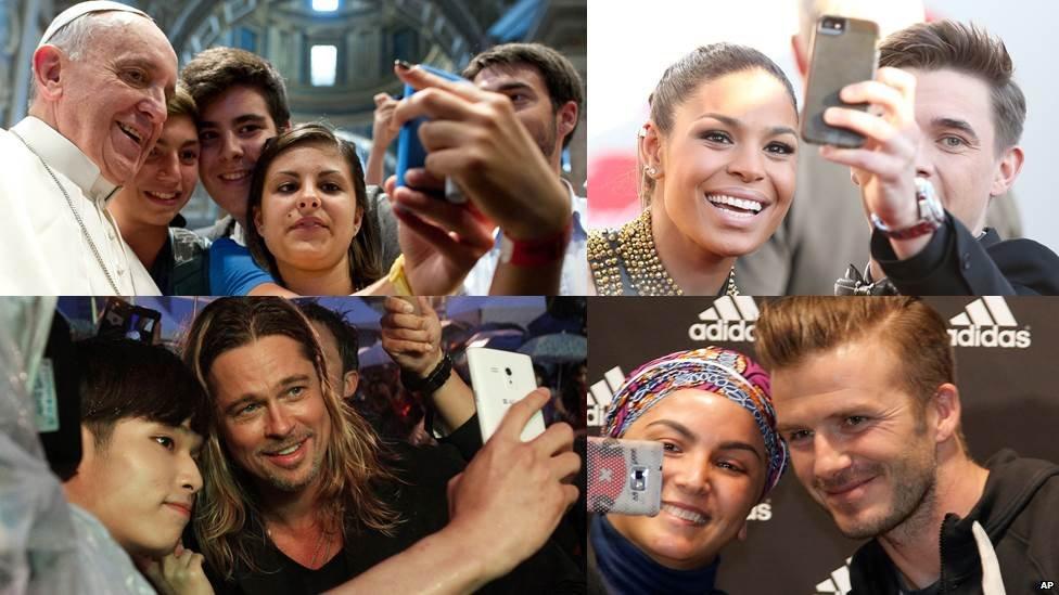 Famous selfies of the Pope, David Beckham, Brad Pitt and Jordin Sparks
