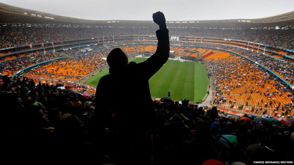 Inside the stadium