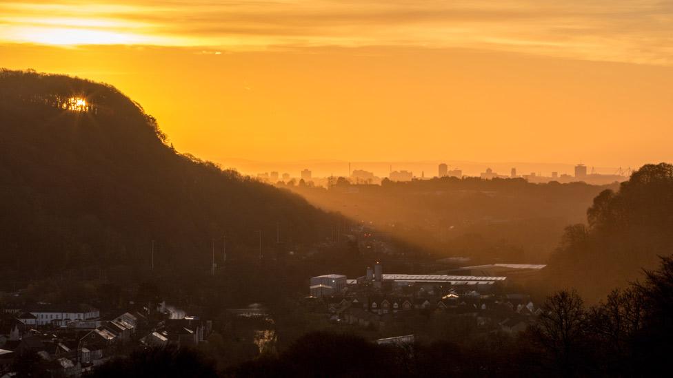 Cardiff at dawn.