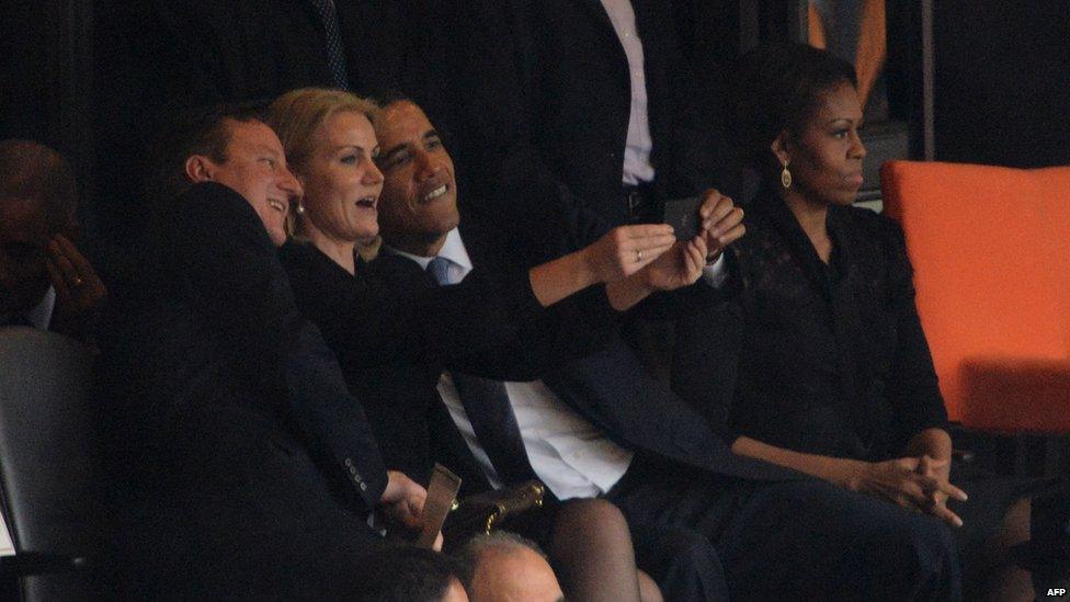 Helle Thorning Schmidt, David Cameron, Barack Obama, Michelle Obama