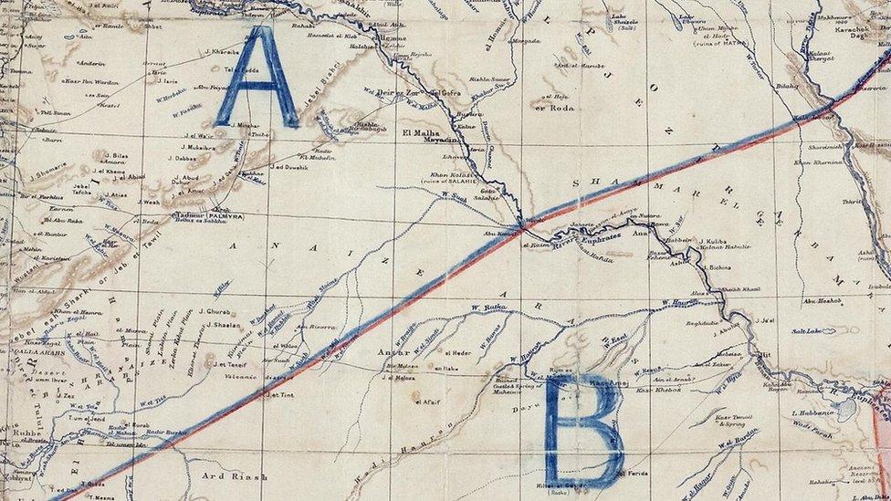 Sykes Picot map