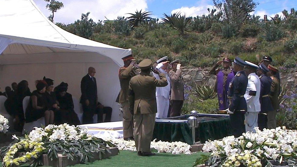 Nelson Mandela in laid to rest