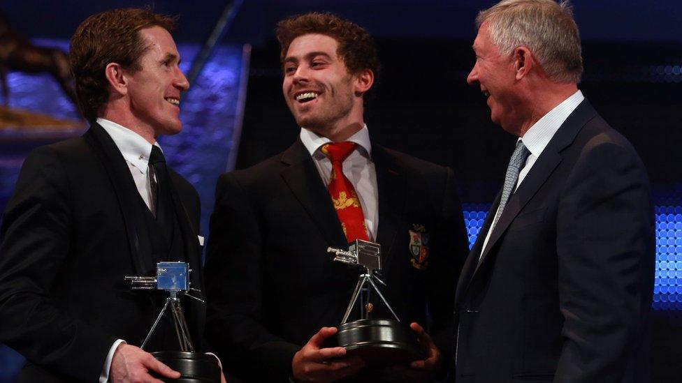 Tony McCoy, Leigh Halfpenny and Sir Alex Ferguson