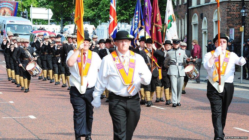 Orange parade