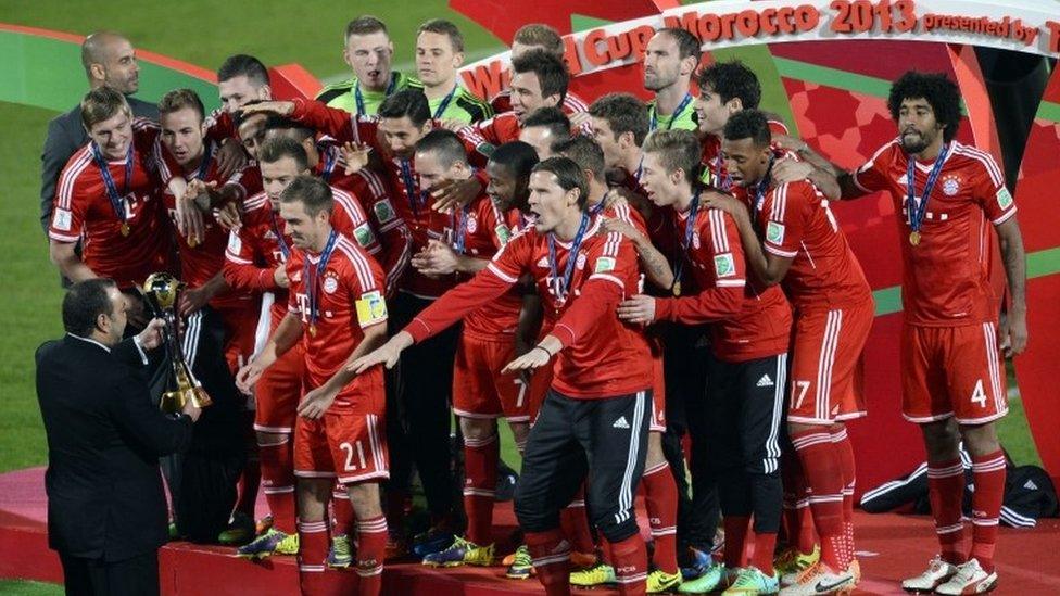 Bayern lift the cup