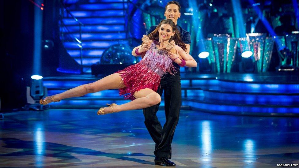 Sophie Ellis-Bextor and partner Brendan Cole in the Strictly final