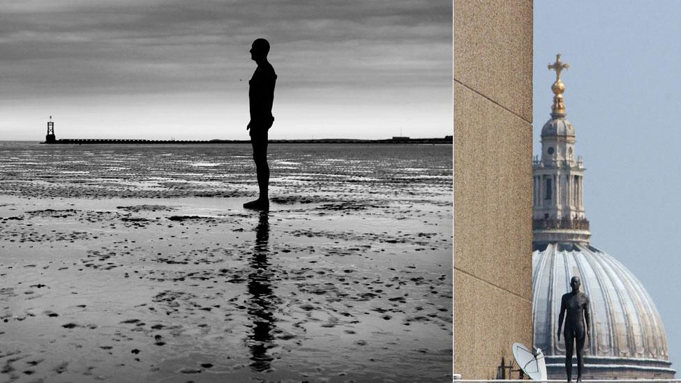 Antony Gormley's Another Place at Waterloo Beach and on London's rooftops in Event Horizon