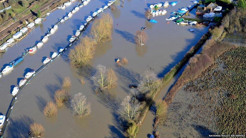 Flooding along the River Medway