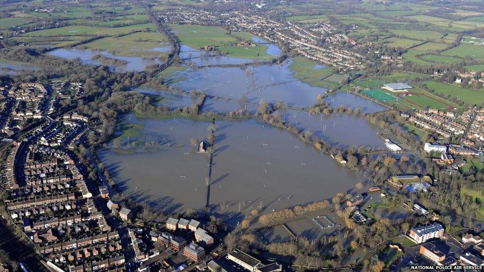 Flooding along the River Medway