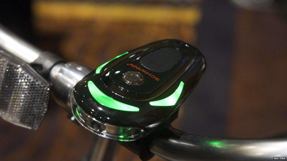 Cycle manufacturer Schwinn is attempting to solve the problem of finding your way on two wheels with the CycleNav, which connects to a smartphone and guides riders via three LED-lit green arrows and voice instructions. The gadget also works as a bike light, and provides journey data, such as distance travelled.