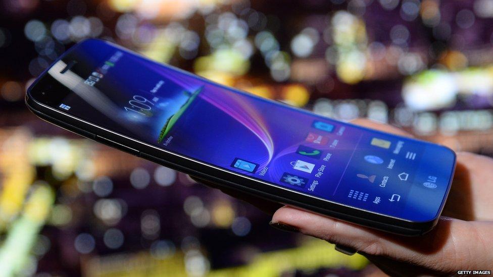 LG Electronics' G Flex phone claims to be the worlds first curved flexible smartphone, and features a 6-inch P-OLED screen. A self-healing coating allows it to recover from scratches to the exterior, the company says.