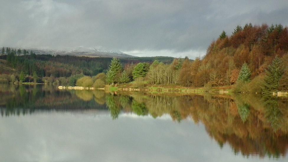 Reflections at Llwyn Onn Reservoir