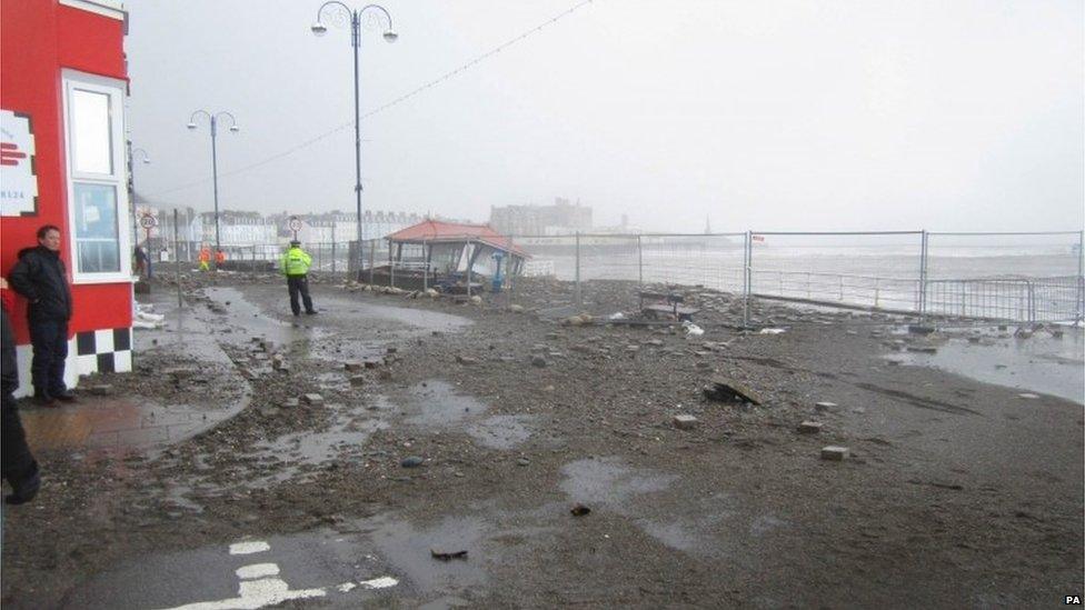 The seafront at Aberystwyth in Ceredigion