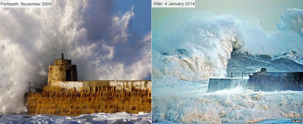 Portreath before and after