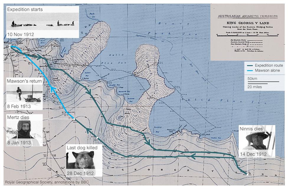 Map of King George Land