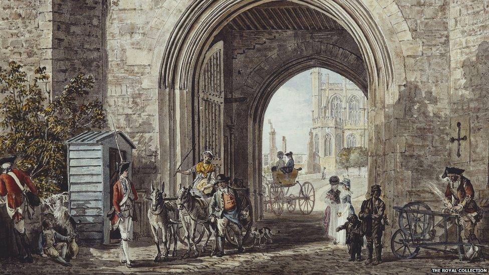 Windsor Castle: Henry VIII Gateway c.1780