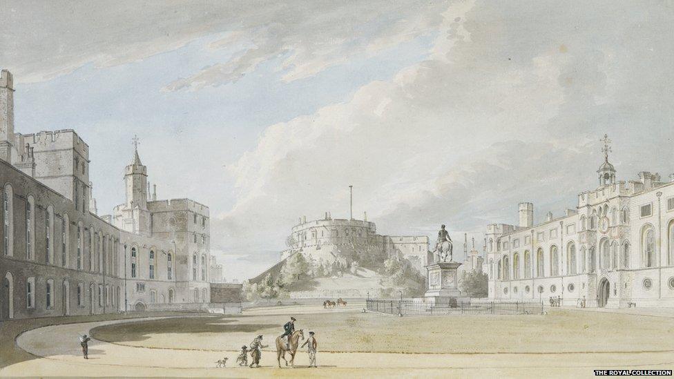 The Quadrangle, Windsor Castle, looking west c.1765