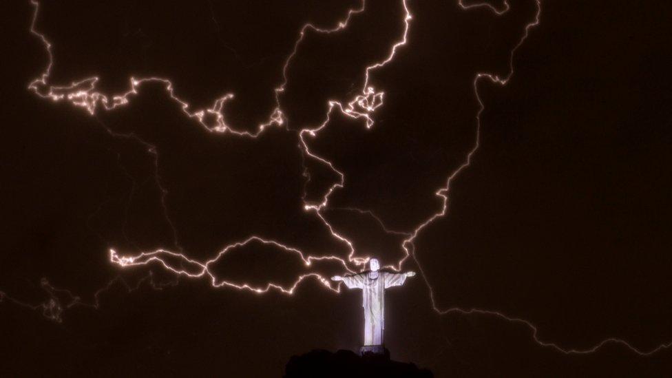 Lightning strikes