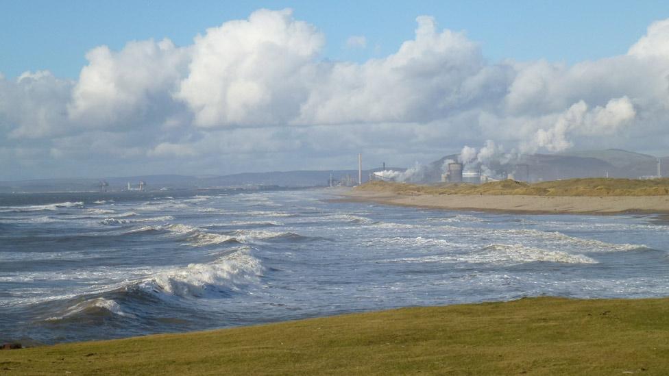 Port Talbot after the storms.