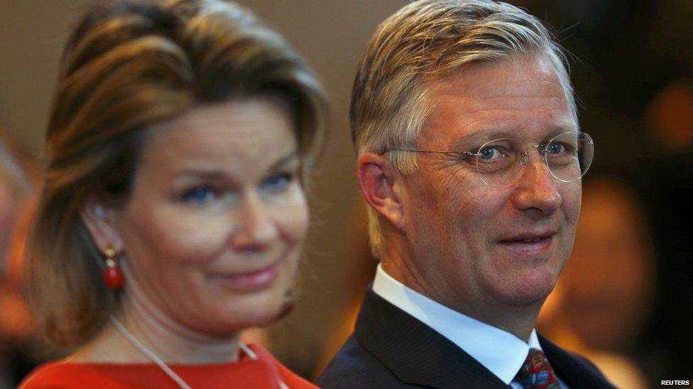 Belgium's King Philippe and Queen Mathilde