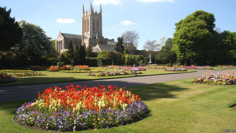 Abbey Gardens and St Edmundsbury Cathedral, Bury St Edmunds