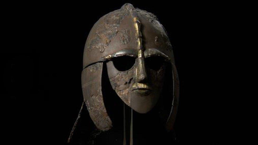 Helmet found at Sutton Hoo