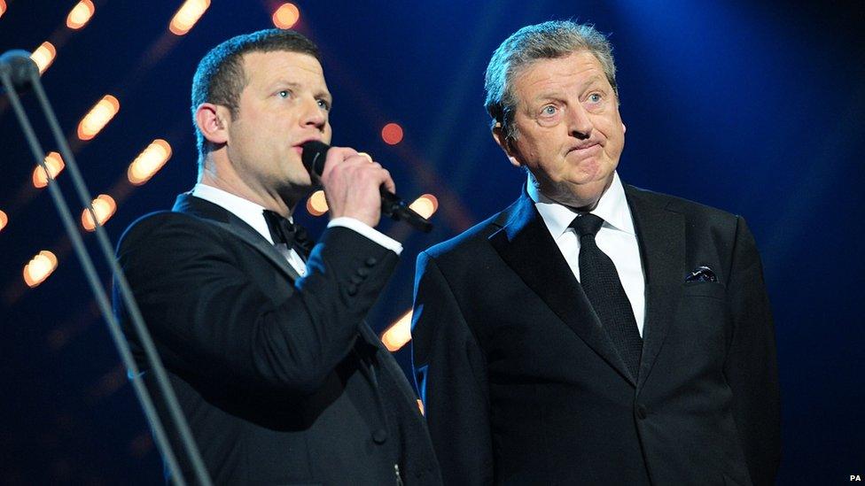 Dermot O'Leary and Roy Hodgson