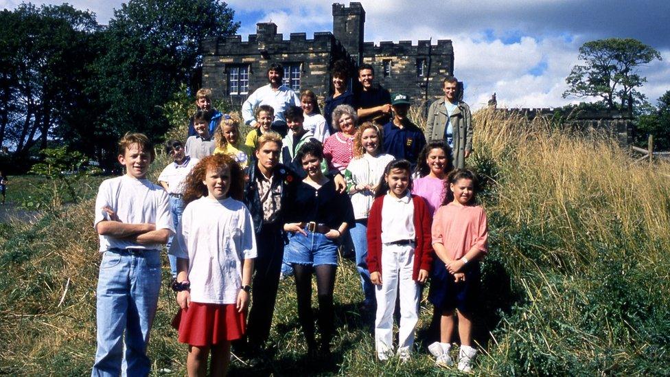 Byker Grove cast in 1990