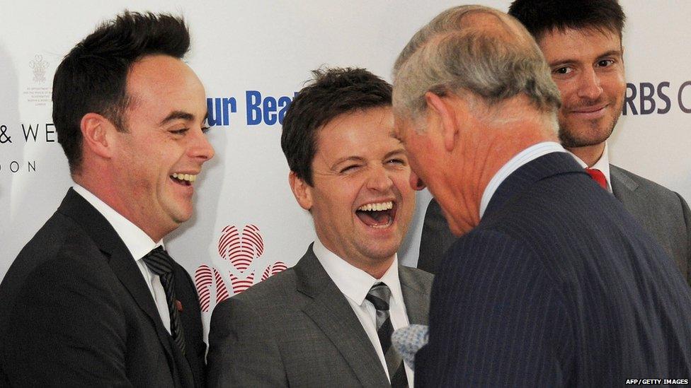 Ant & Dec meet Prince Charles in 2013