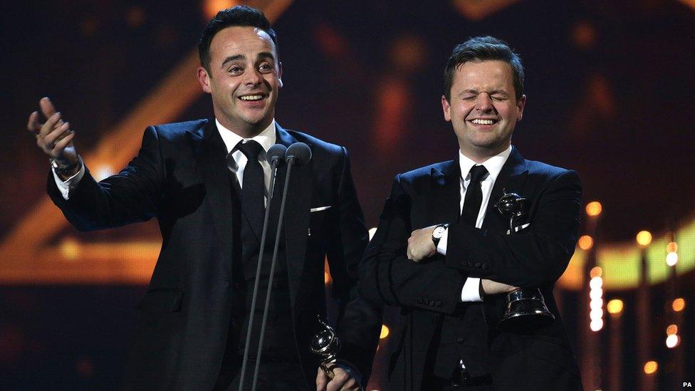 Ant & Dec at the National Television Awards 2014