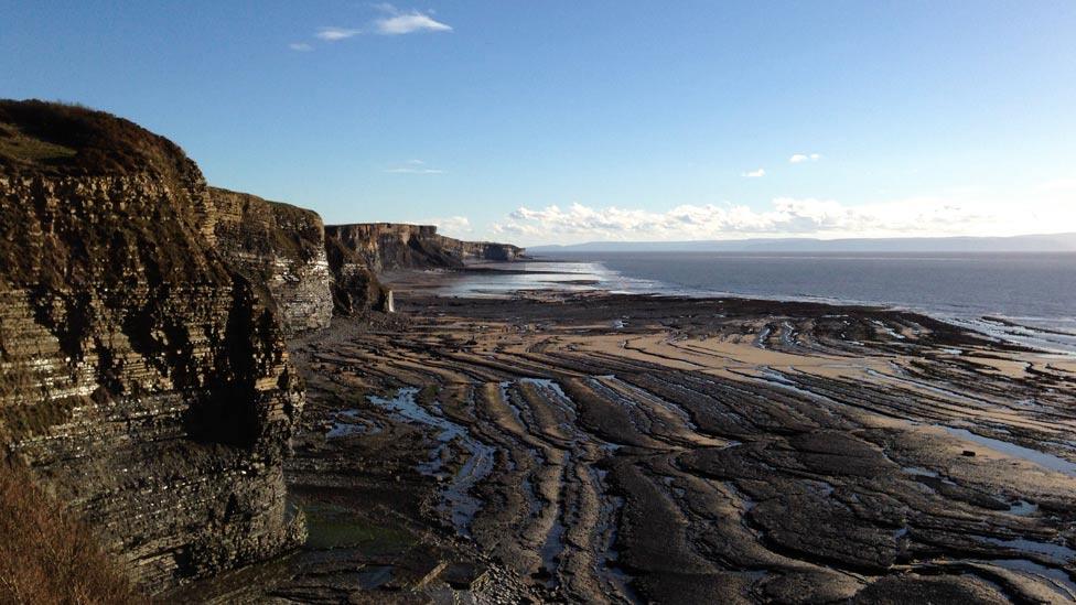 View from Dunraven Park towards Nash Point, Vale of Glamorgan