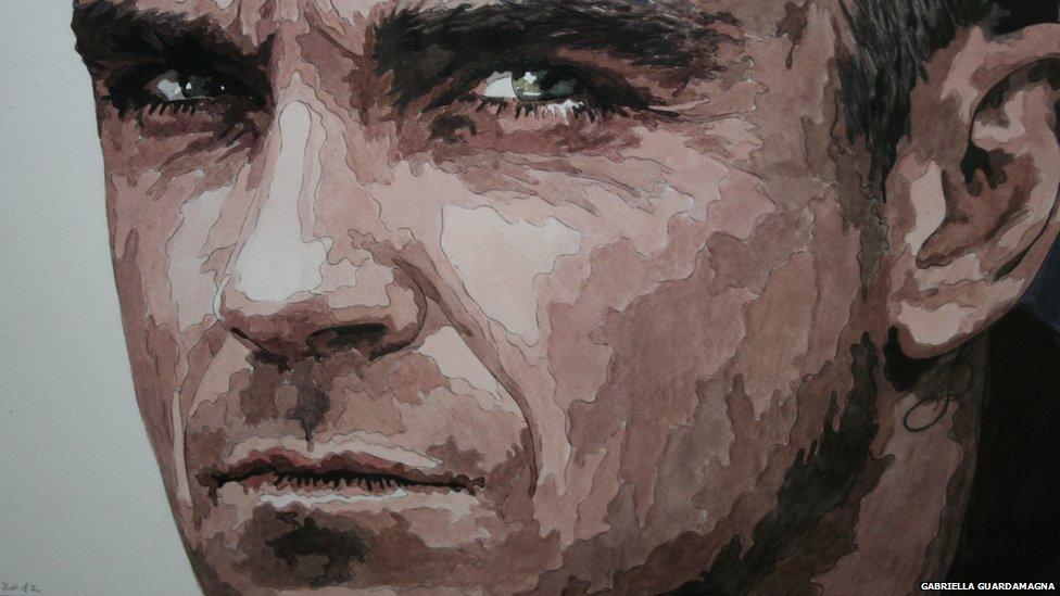 Robbie Williams painting