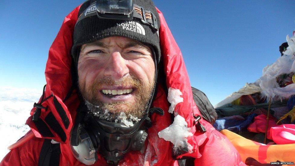 James Ketchell with a frozen beard