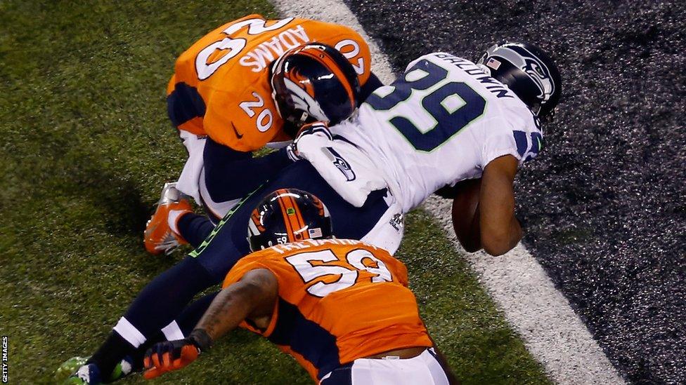 Seattle's Doug Baldwin completes the scoring in Super Bowl XLVIII