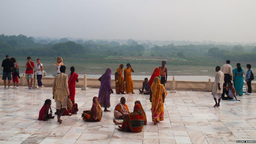 View from the Taj Mahal