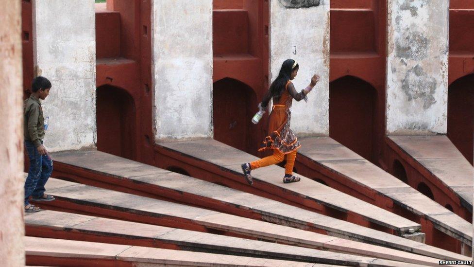 Children in Jantar Mantar