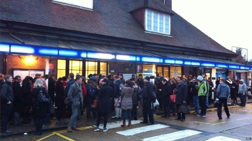 Scene outside Stanmore station