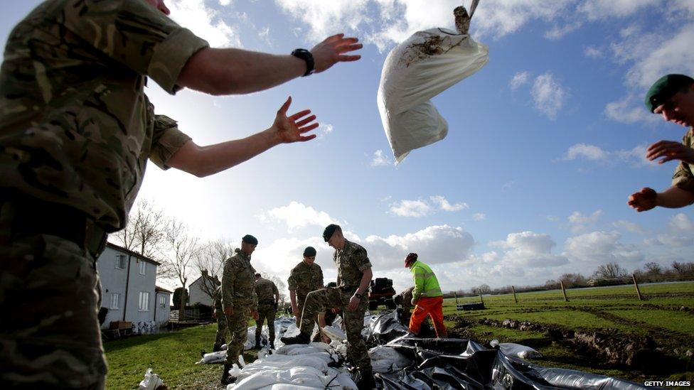 Marines in Moorland Somerset