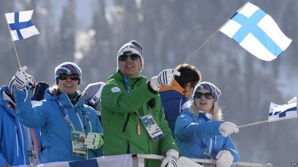 Finnish snowboarding fans