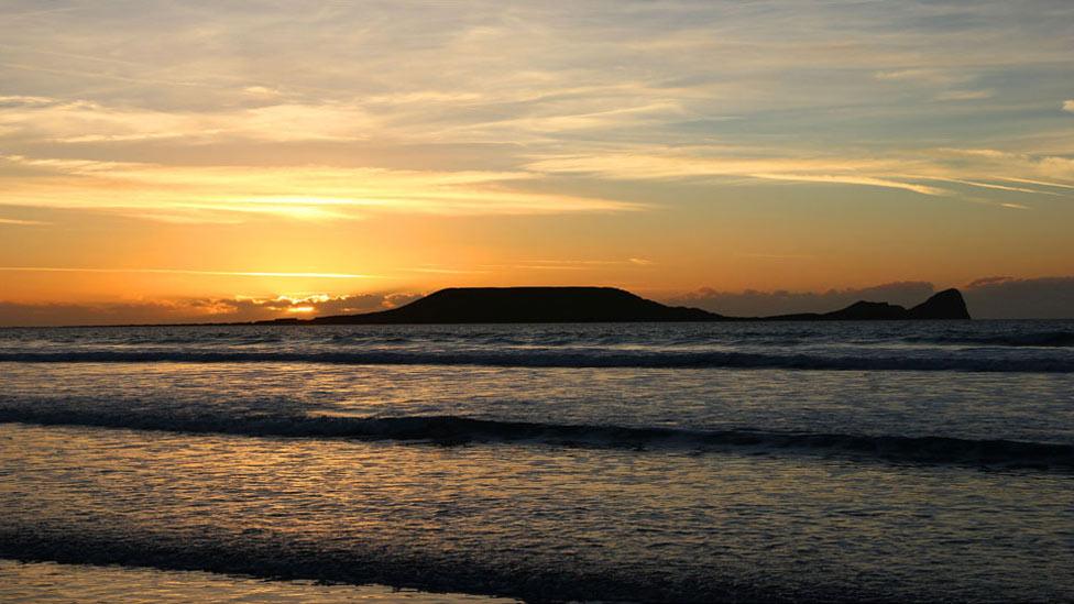 Worm's Head, Rhossili Bay, Gower,