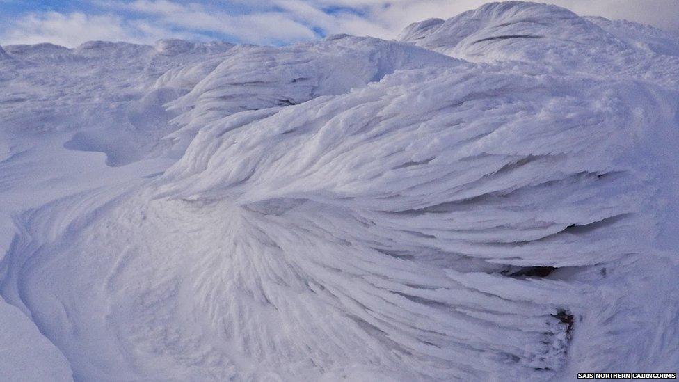 Rime ice in Northern Cairngorms