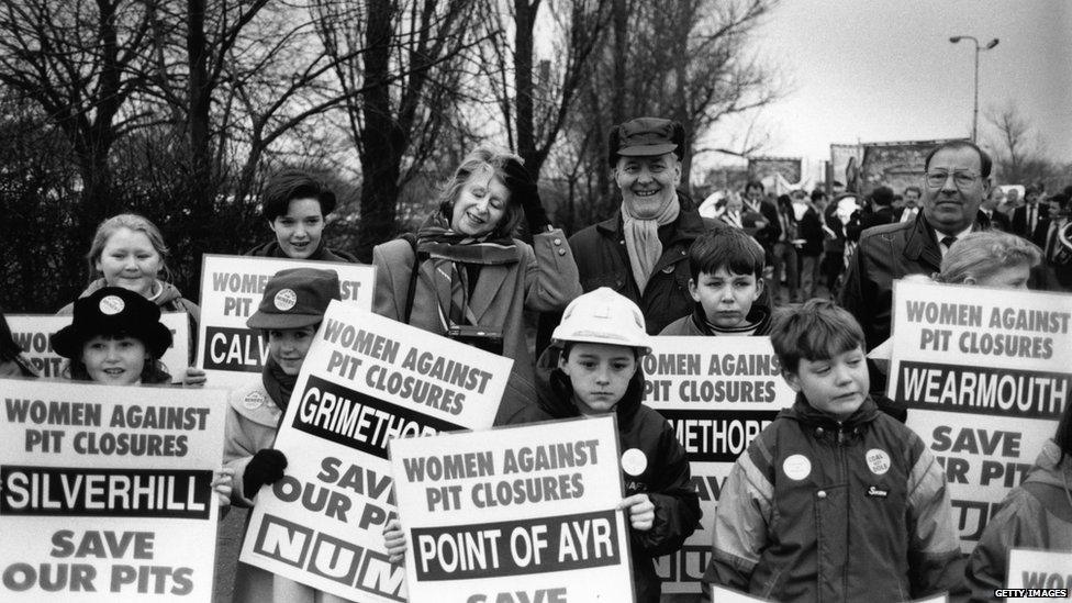 Tony Benn on protest march