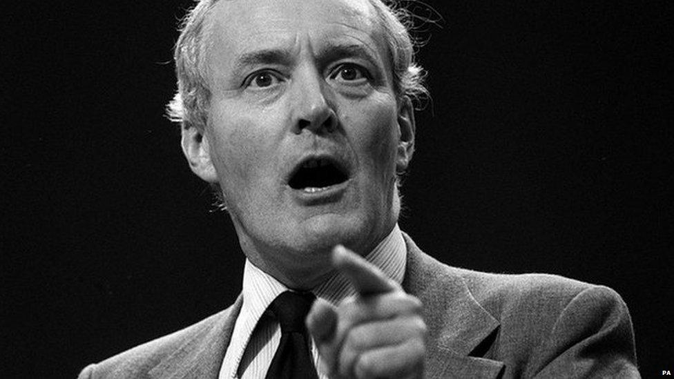 Tony Benn at 1981 Labour Party conference