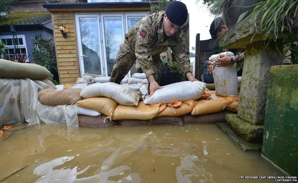 Ministry of Defence of soldiers on Bridge Street, in Chertsey