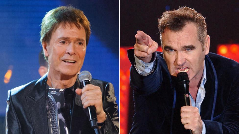 Sir Cliff Richard and Morrissey